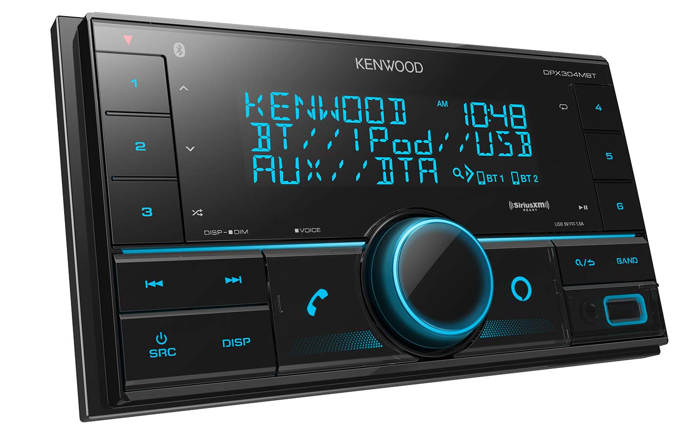 Kenwood DPX304MBT Double DIN in-Dash Digital Media Receiver with Bluetooth (Does not Play CDs) | Mechless Car Stereo Receiver | Amazon Alexa Ready - Black Kenwood DPX304MBT Double DIN in-Dash Digital Media Receiver with Bluetooth (Does not Play CDs) | Mechless Car Stereo Receiver | Amazon Alexa Ready - Black